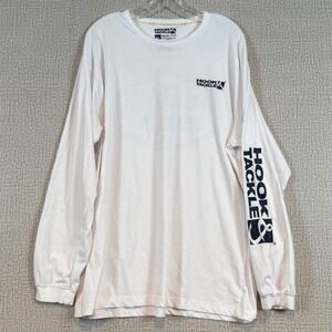 Hook & Tackle Mens XL White Solar System UPF 50+ Long Sleeve Fishing Shirt